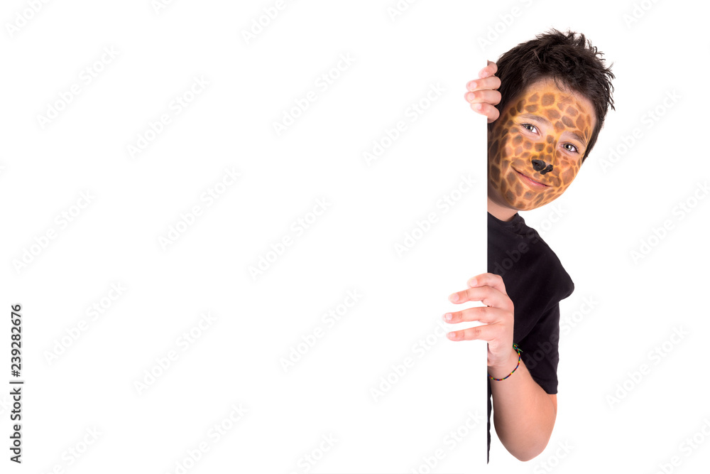 Boy with face-paint Boy with face-paint