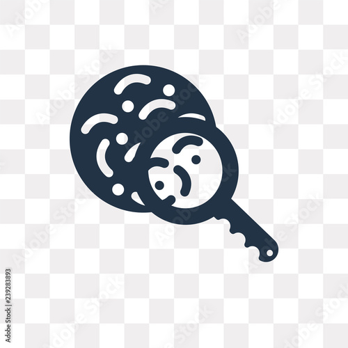 Bacteria vector icon isolated on transparent background, Bacteria  transparency concept can be used web and mobile