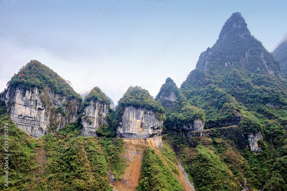 In the Tianmen Mountains