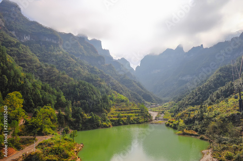 Lake in the mountains of Avatar