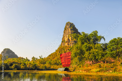 Rest on the river in China