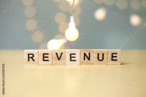 Obraz na plátně Revenue, Business Words Quotes Concept