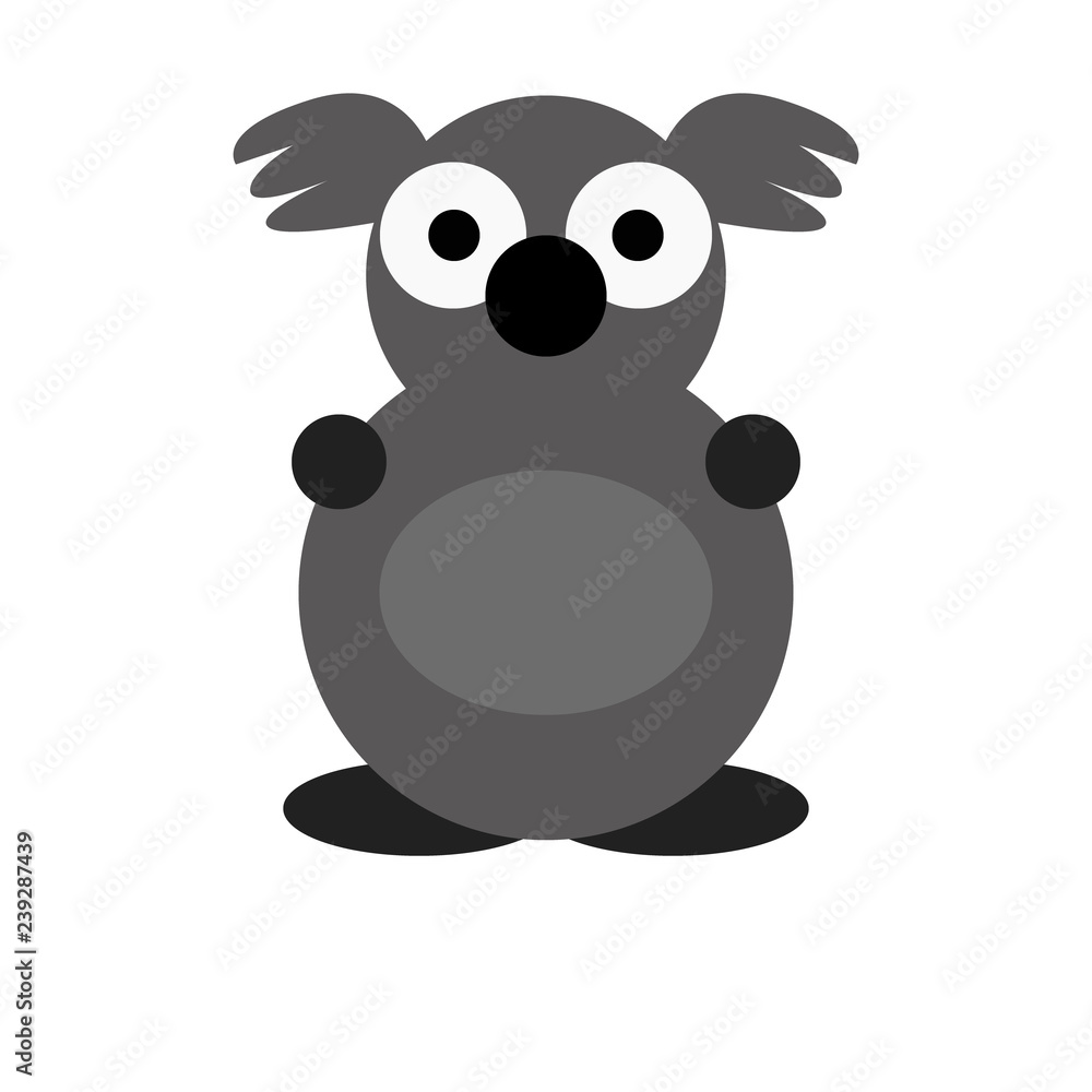 Fototapeta premium Koala Cute Animal Cartoon Character For Kids