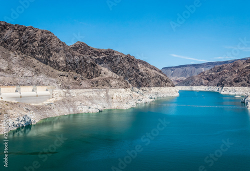 Lake Mead in Nevada and Arizona. Recreation and water tourism area in the southwest of the USA