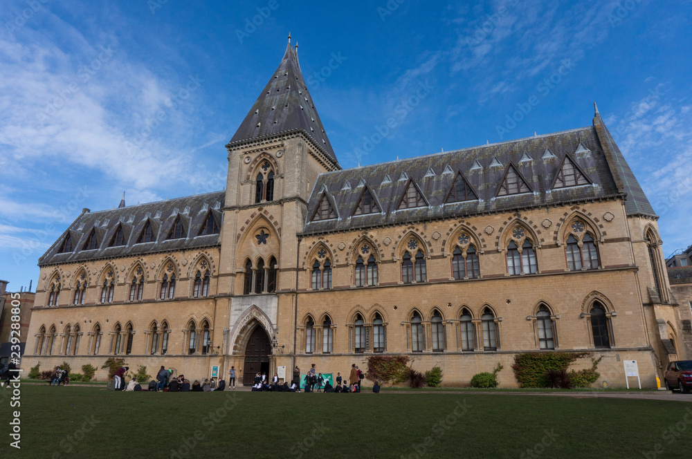Front view of Oxford University Museum of Natural History
