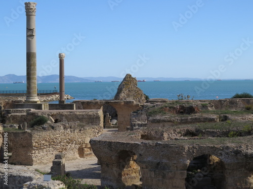 Carthago ruins of capital city of the ancient Carthaginian civilization. UNESCO World Heritage Site.