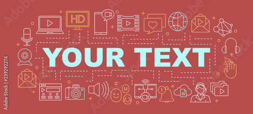 Vlogging word concepts banner