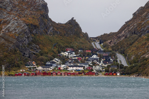 Norwegian coastal village