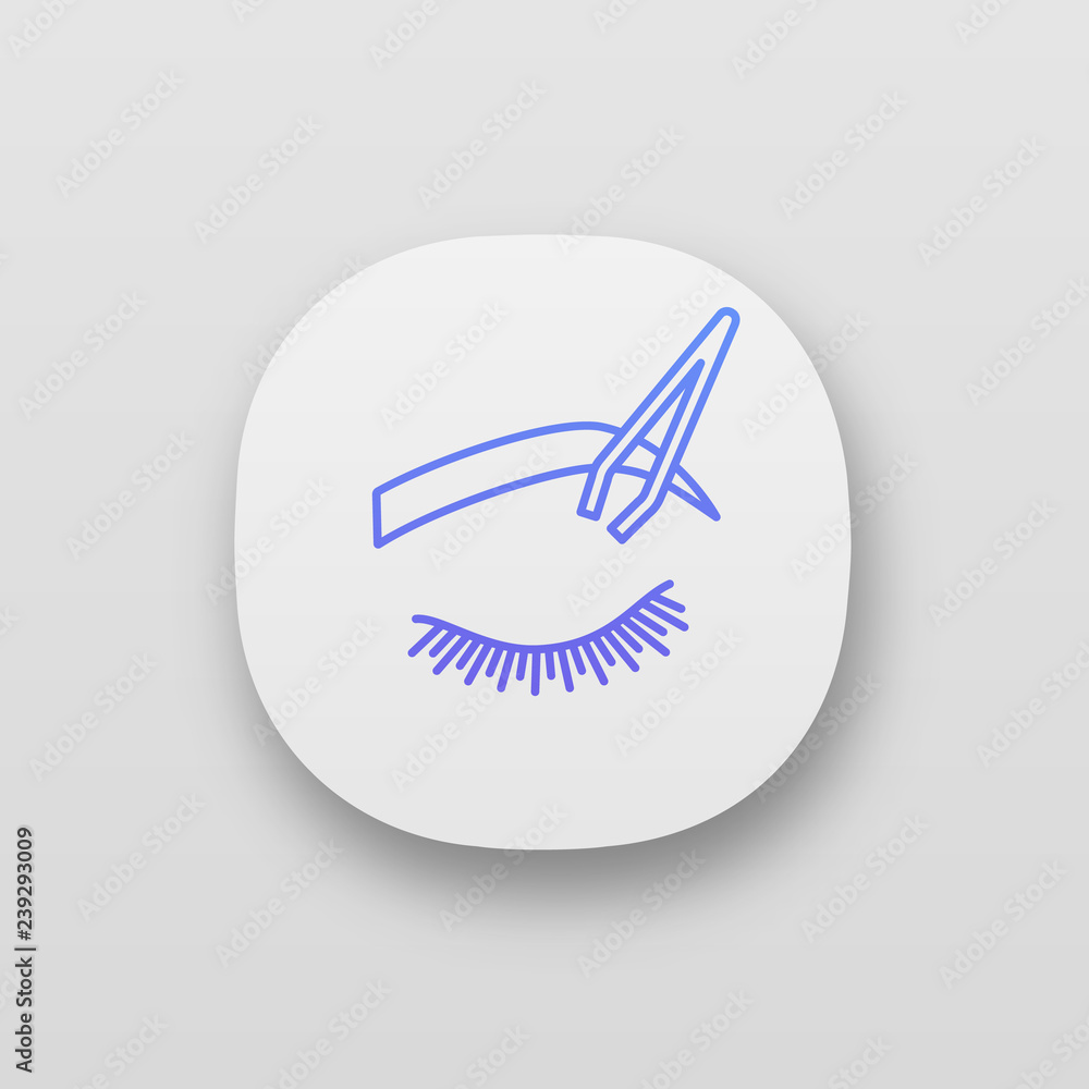 Eyebrows shaping app icon Eyebrows shaping app icon