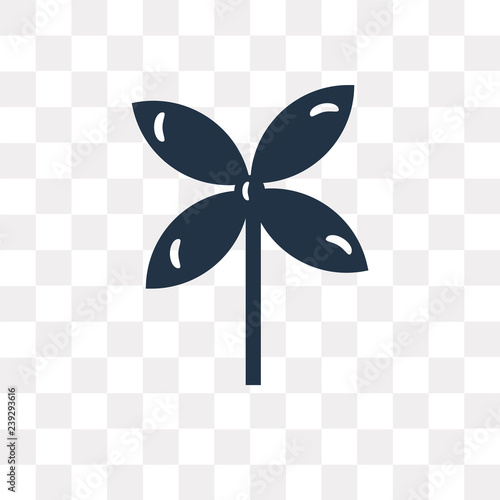 Wind Mill vector icon isolated on transparent background, Wind Mill  transparency concept can be used web and mobile