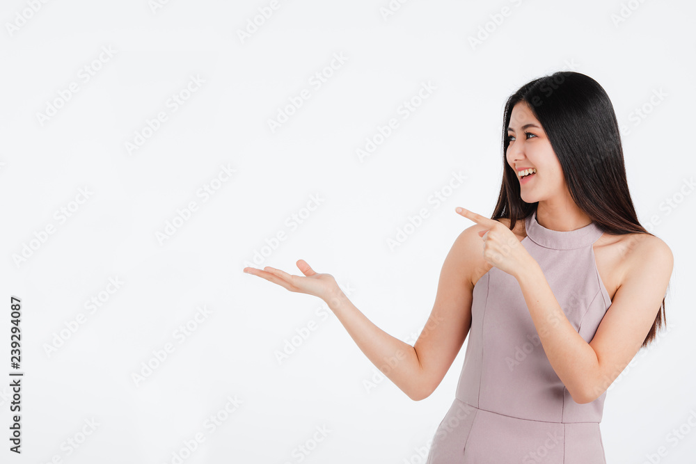Beautiful woman posing hands for advertising. Beautiful woman posing hands for advertising.