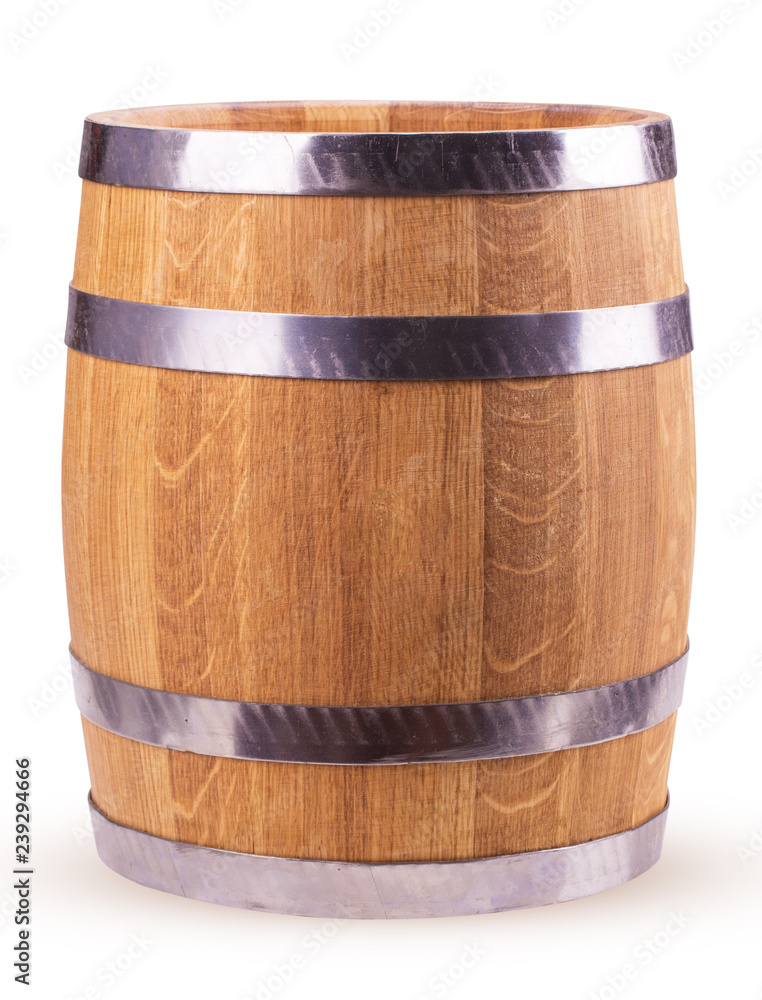 Fototapeta premium Wooden barrel with tap