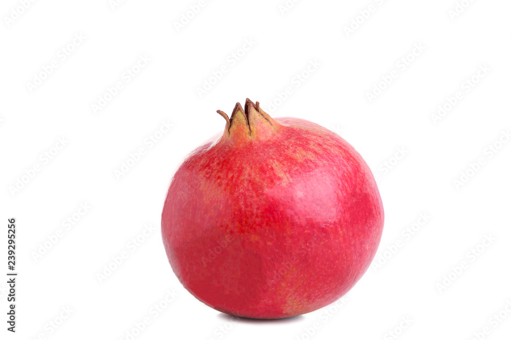 Ripe pomegranate isolated on a white background Ripe pomegranate isolated on a white background