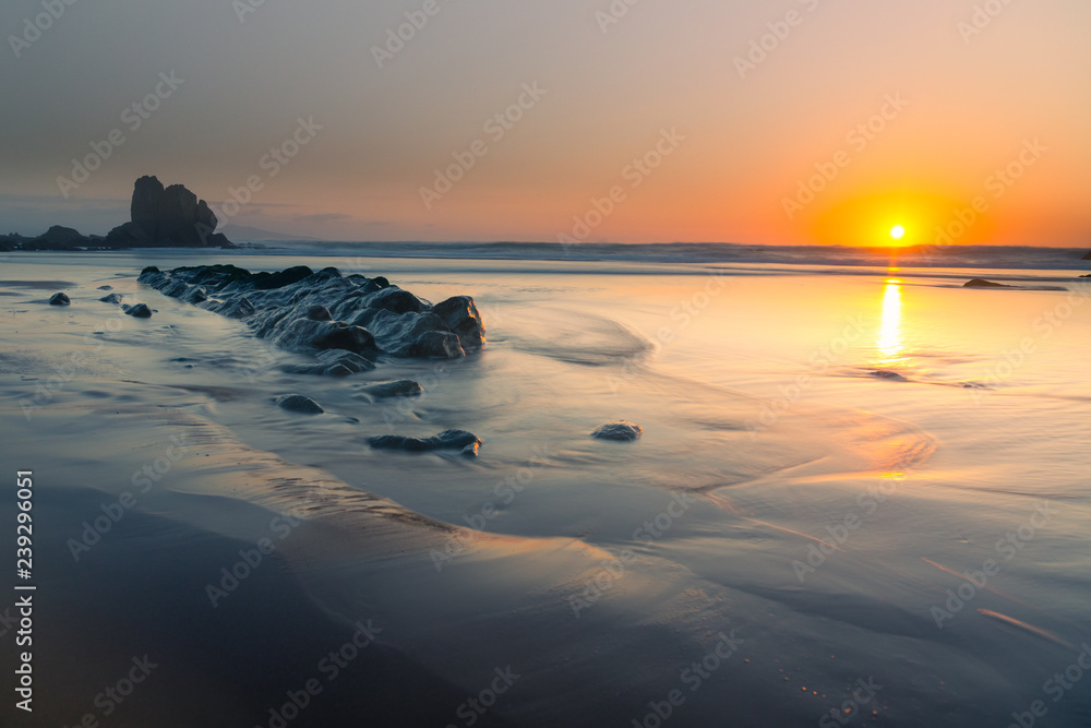 Ilbarritz beach from Biarritz, Basque Country. Ilbarritz beach from Biarritz, Basque Country.