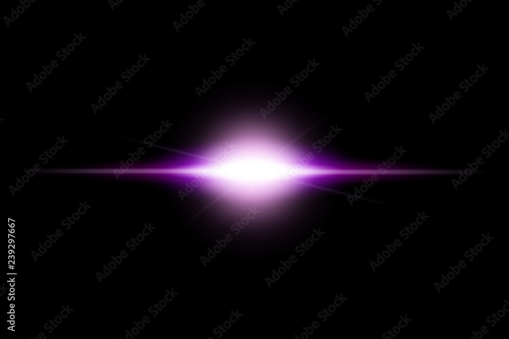 Illustration of Glow Lens Flare Effect. Futuristic Light Explosion, Technology Infographic Element, High Resolution
