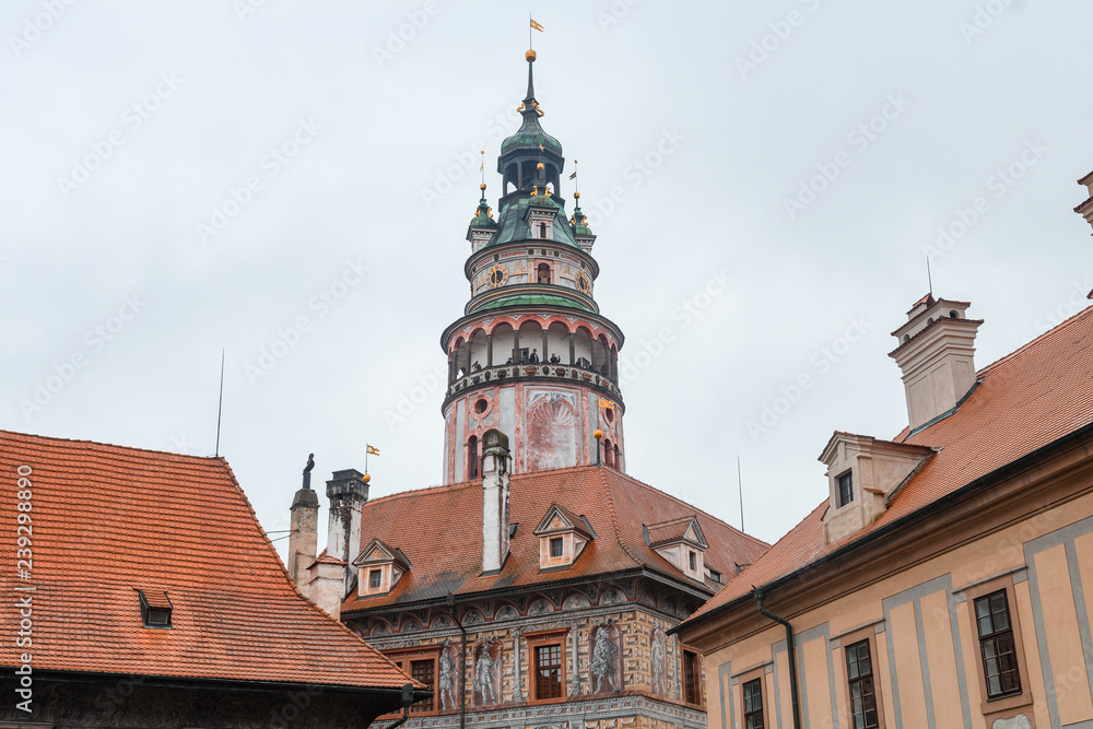 Fototapeta premium medieval town of cesky krumlov, czech republic