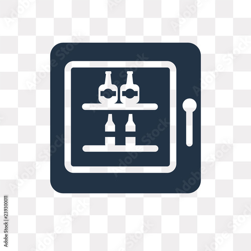 Freezer vector icon isolated on transparent background, Freezer  transparency concept can be used web and mobile