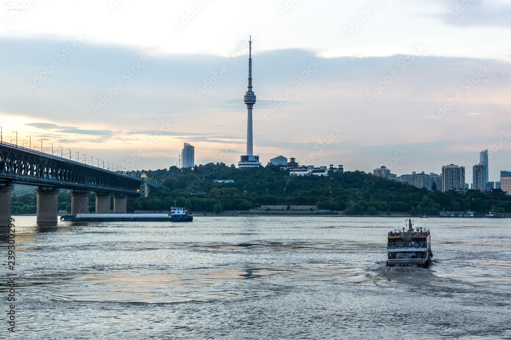 Naklejka premium panoramic city skyline