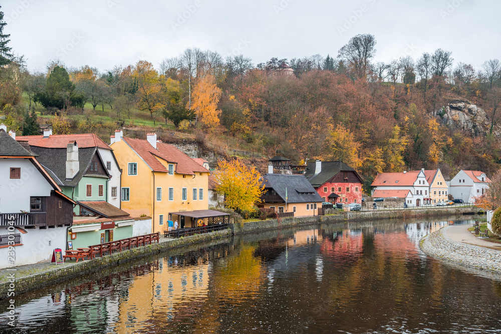 Fototapeta premium medieval town of cesky krumlov, czech republic