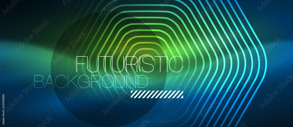 Neon glowing lines, magic energy space blue light concept, abstract background wallpaper design Neon glowing lines, magic energy space blue light concept, abstract background wallpaper design