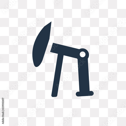 Oilfield vector icon isolated on transparent background, Oilfield  transparency concept can be used web and mobile