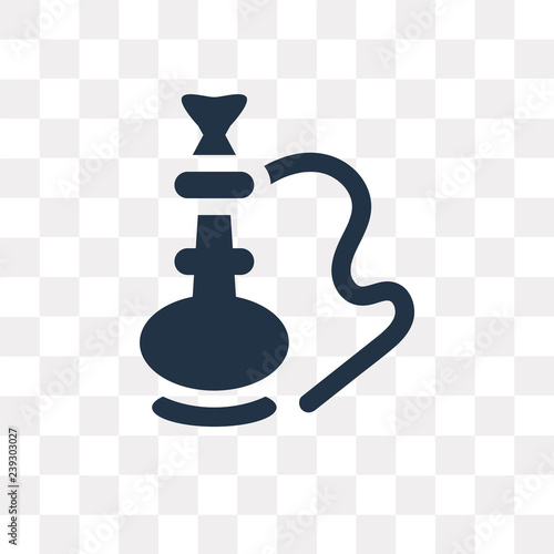 Hookah vector icon isolated on transparent background, Hookah  transparency concept can be used web and mobile