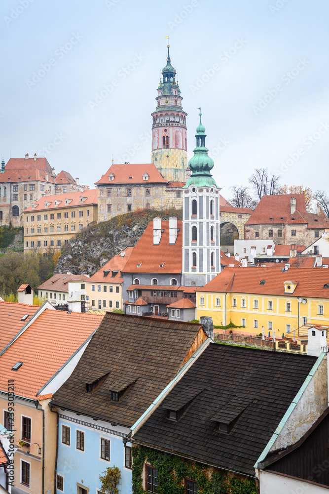 medieval town of cesky krumlov, czech republic medieval town of cesky krumlov, czech republic
