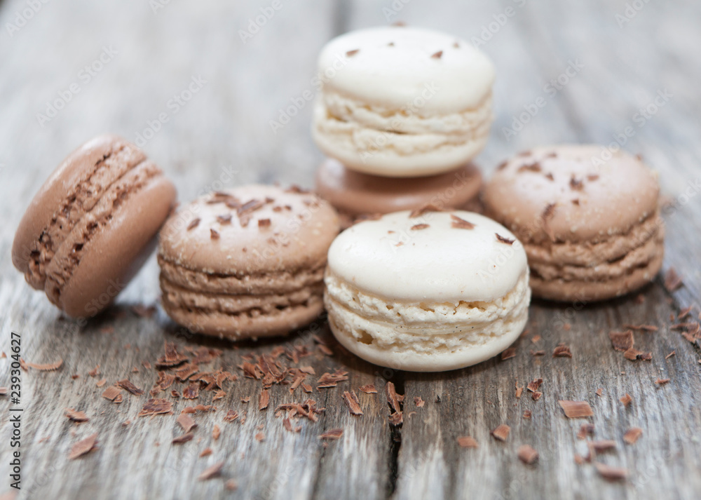 macaron vanille caramel et chocolat macaron vanille caramel et chocolat