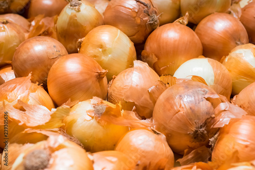 Fototapeta Naklejka Na Ścianę i Meble -  Fresh onions background, Vegetables for healthy.
