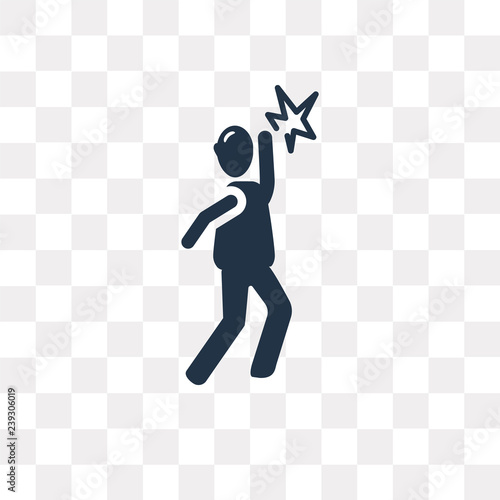 Pain vector icon isolated on transparent background, Pain  transparency concept can be used web and mobile