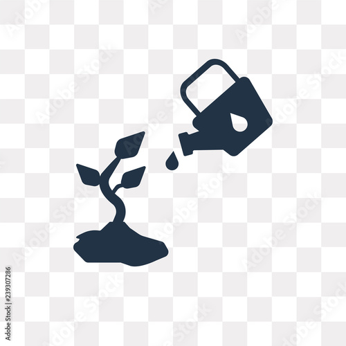 Gardening vector icon isolated on transparent background, Gardening  transparency concept can be used web and mobile