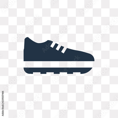 Trainers vector icon isolated on transparent background, Trainers  transparency concept can be used web and mobile