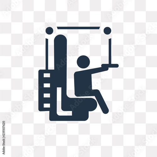 Training Apparatus vector icon isolated on transparent background, Training Apparatus  transparency concept can be used web and mobile