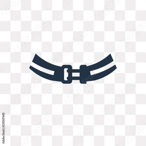 Athletic Strap vector icon isolated on transparent background, Athletic Strap  transparency concept can be used web and mobile