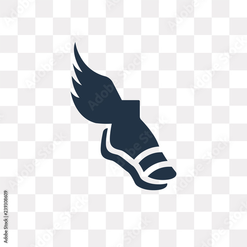 Hermes vector icon isolated on transparent background, Hermes  transparency concept can be used web and mobile