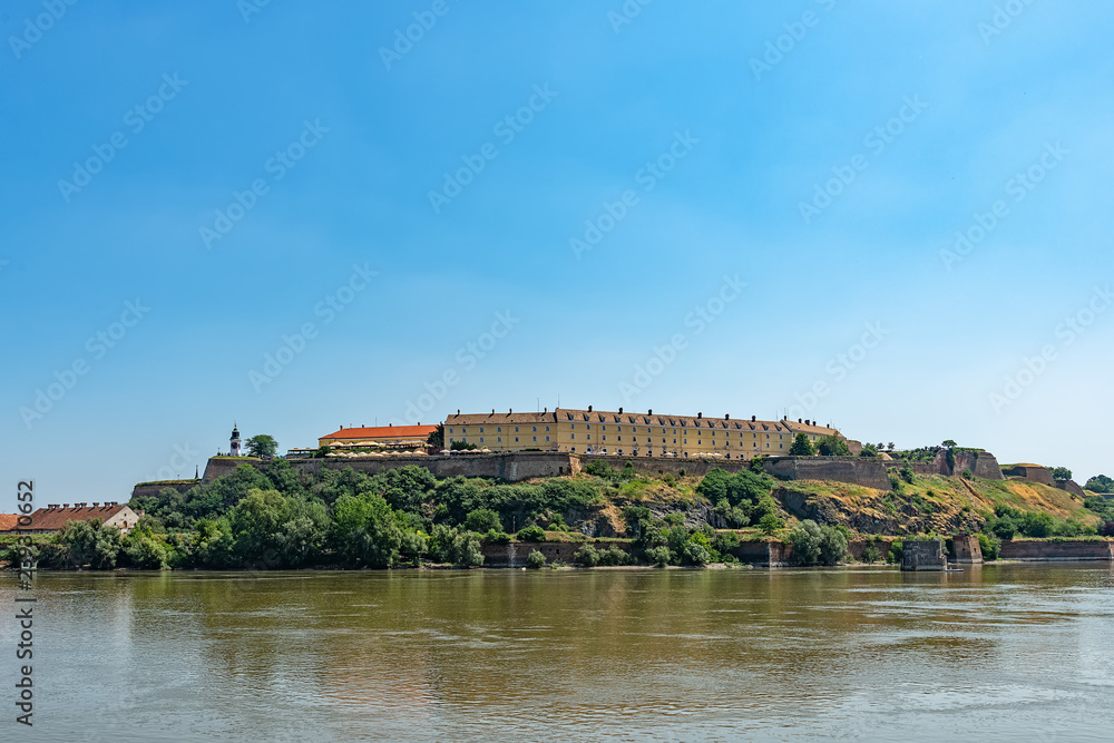 Novi Sad, Serbia May 27, 2018: Petrovaradin fortress in Novi Sad.