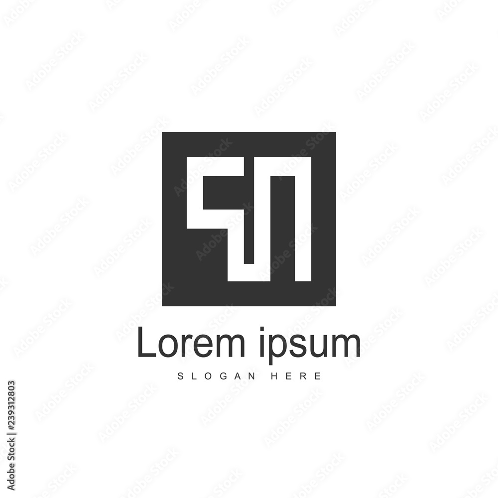 Obraz premium Initial Letter PN Logo Template Vector Design