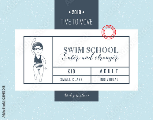 Swim school banner