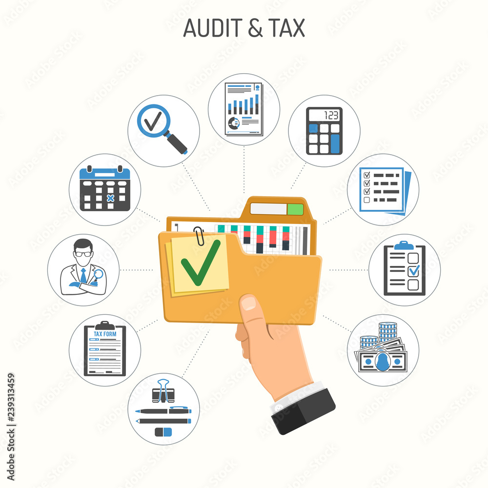 Auditing, Tax, Accounting Concept Auditing, Tax, Accounting Concept
