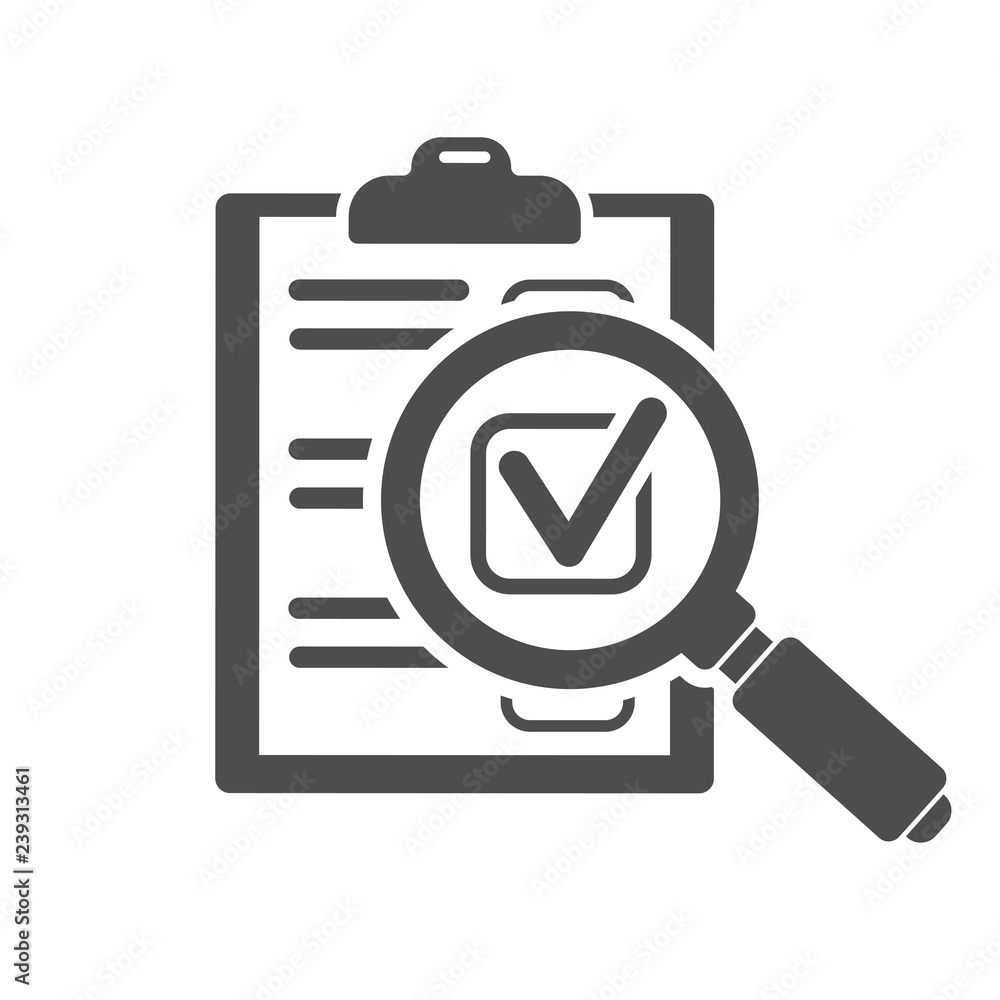 Audit and Test Flat Icon Set Audit and Test Flat Icon Set