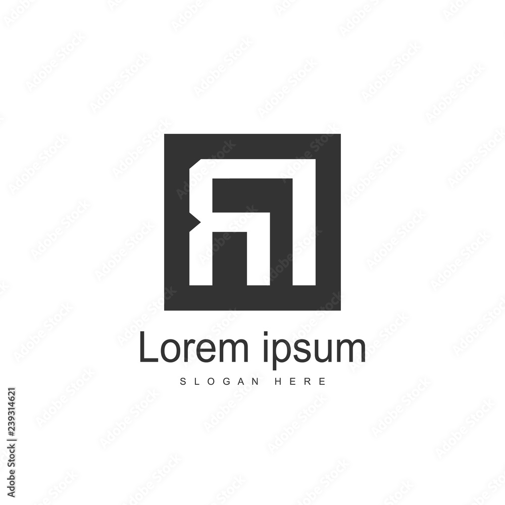 Initial Letter RI Logo Template Vector Design Initial Letter RI Logo Template Vector Design