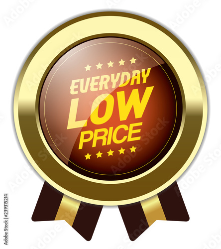 Everyday Low Price. Vector Badge.