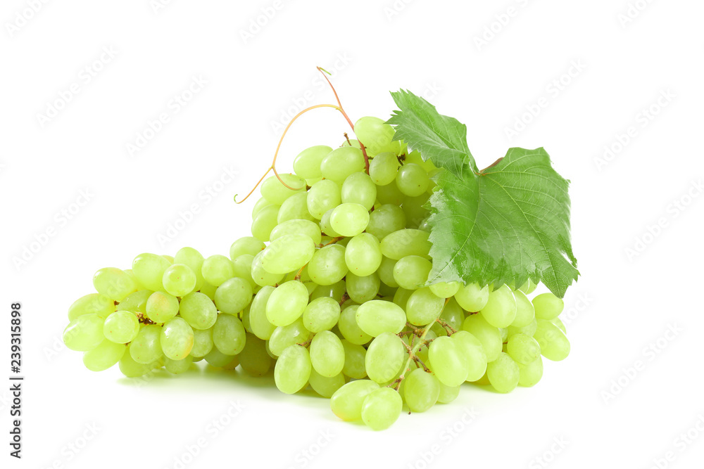 Ripe sweet grapes on white background Ripe sweet grapes on white background