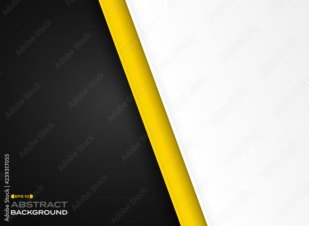 Vektorová grafika „Abstract of futuristic technology yellow black white  background.“ ze služby Stock | Adobe Stock