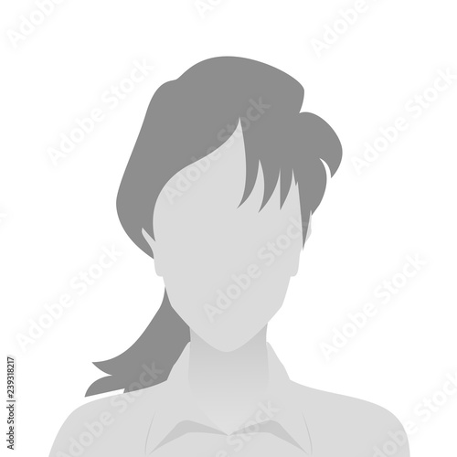 Person gray photo placeholder woman