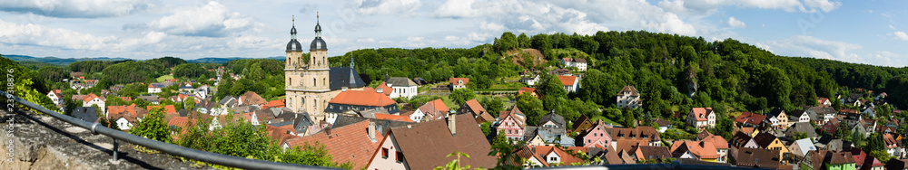 Panorama Gößweinstein in Oberfranken - Bayern, Banner, Bannergröße, Hintergrund