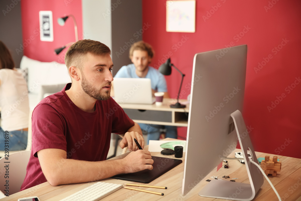 IT specialist working in office IT specialist working in office