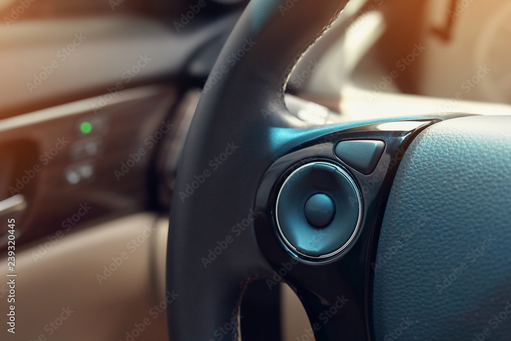 control panel blank button press on steering wheel for car driver control panel blank button press on steering wheel for car driver