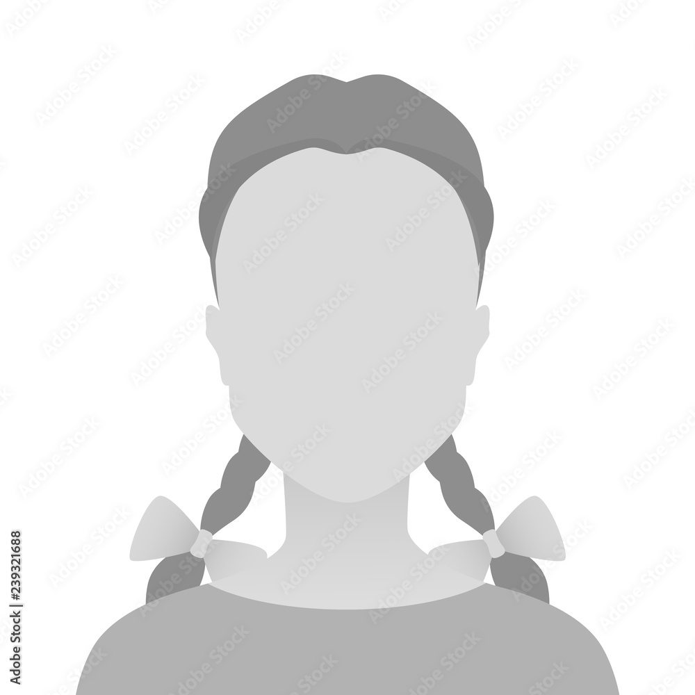 Person gray photo placeholder little girl Person gray photo placeholder little girl