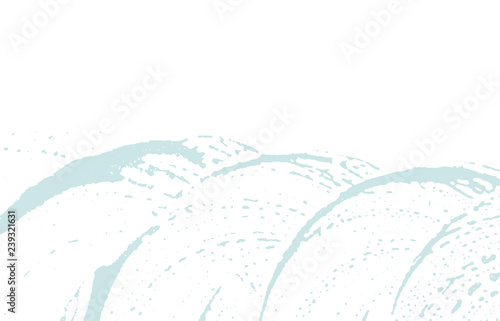 Grunge texture. Distress blue rough trace. Classic